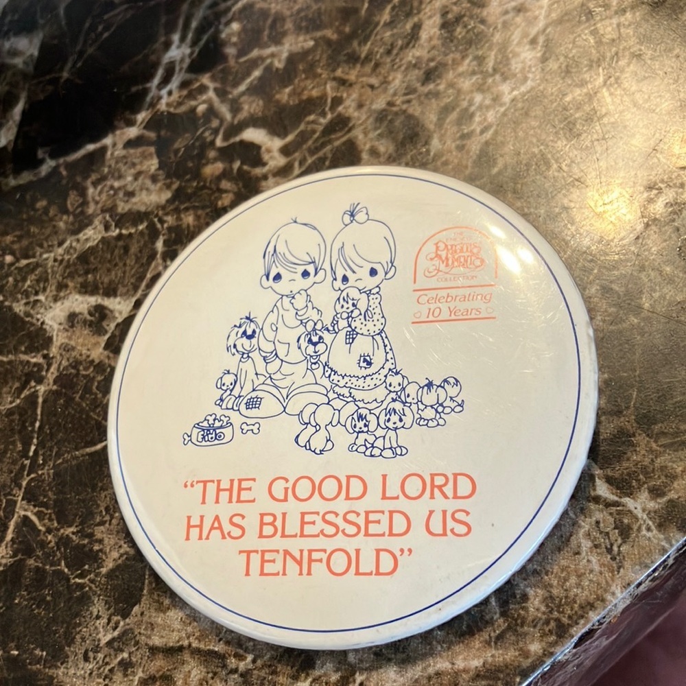 The good lord has blessed us ten fold precious moments pin